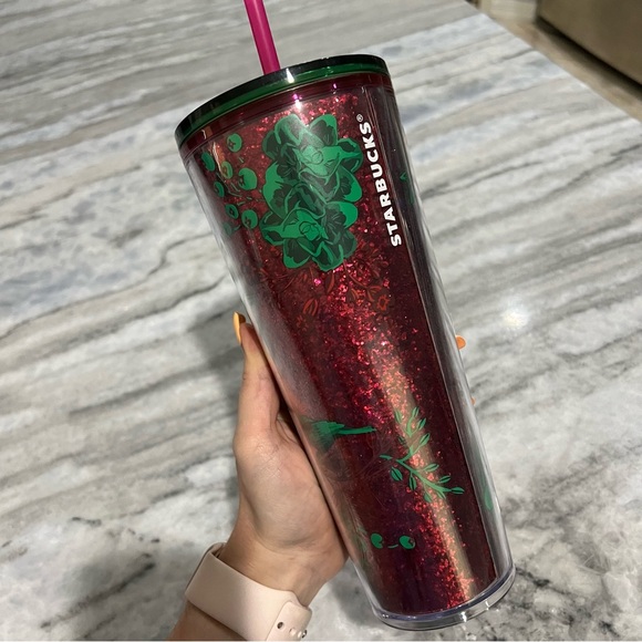 Starbucks Glitter Rose Venti 24oz Tumbler - Picture 1 of 5